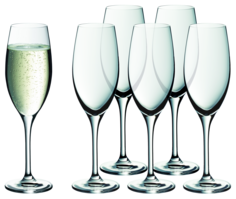 Бокалы для шампанского Easy Plus 6 предметов WMF