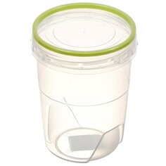 Банка для сыпучих продуктов, пластик, 0.6 л, с крышкой, Полимербыт, Премиум, С43301