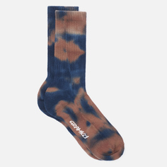 Носки Gramicci Tie Dye Crew, цвет синий