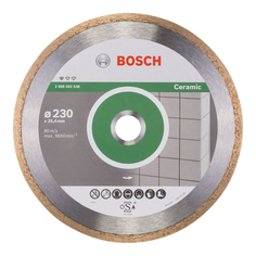 Диски отрезные алмазные диск алмазный BOSCH Standard for Ceramic 230х25,4х1,6мм сплошной