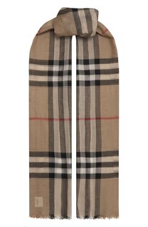 Шарф из шерсти и шелка Burberry