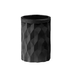 Стакан для зубных щёток Fixsen Diamond Black FX-464-3, пластик, цвет черный