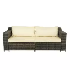 Диван садовый Орсон 212x90x80 см ротанг коричневый Без бренда