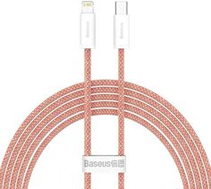 Кабель Baseus CALD000107 Type-C - Lightning 20W, в оплётке, 2m orange
