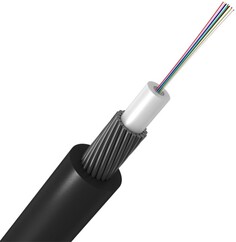 Кабель волоконно-оптический 9/125, 4 волокна Cabeus STW-9-01x04-ARM-SW-PE-OUT loose tube, бронированный стальными проволоками, для внешней прокладки,