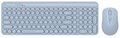 Клавиатура и мышь Wireless A4Tech FG3300 AIR Blue клав:синяя, мышь:синяя, USB, slim (1973140)