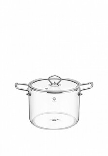 Кастрюля Elan Gallery 1,5 л 23х16х16 см Crystal glass, с крышкой