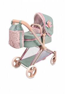 Коляска DeCuevas Toys трансформер 3 в 1 с сумкой, высота ручки 73 см, серия «Прованс»