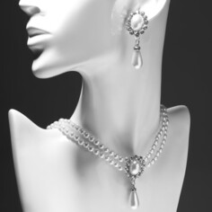 Набор 2 предмета: серьги, колье Queen Fair