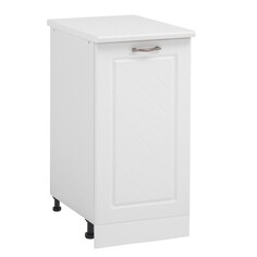 Шкаф напольный шн 400 прованс, 400х600х850, мдф белый/белый NO Brand