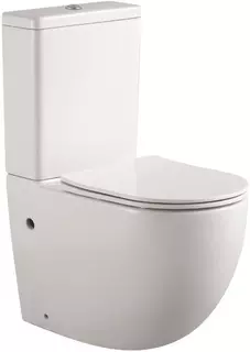 Унитаз-компакт безободковый с сиденьем микролифт Aquatek Вега AQ2904-00