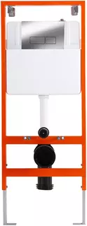 Инсталляция для унитаза BelBagno BB097SET.Q.CR с кнопкой смыва, хром