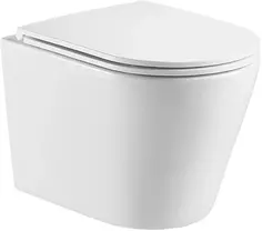 Унитаз подвесной WeltWasser Salzbach 041 GL-WT безободковый, торнадо, с сиденьем микролифт, белый