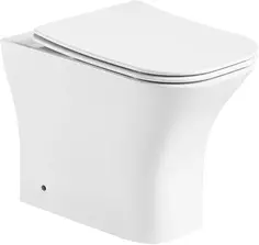 Унитаз приставной Cerutti Spa Vettore F CT7841 безободковый, с сиденьем микролифт, белый