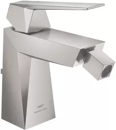 Смеситель для биде Grohe Allure Brilliant 24347DC0 с донным клапаном, суперсталь