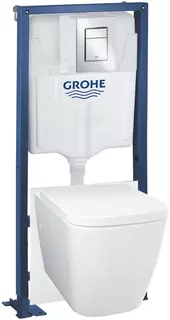 Комплект подвесной унитаз Grohe Clova Ceramic 39908000 + система инсталляции Grohe 38340001 + 38966000
