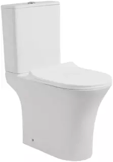 Унитаз-компакт Cerutti Spa Bernina CT7193 безободковый, с сиденьем микролифт, белый