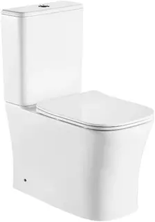 Унитаз-компакт Cerutti Spa Marmolada CT7777 безободковый, с сиденьем микролифт, белый