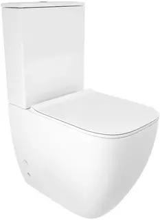 Унитаз-компакт Cerutti Spa Chika CT8708 безободковый, с сиденьем микролифт, белый