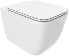 Унитаз подвесной Cerutti Spa Mimi Aria CT8908 безободковый, с сиденьем микролифт, белый