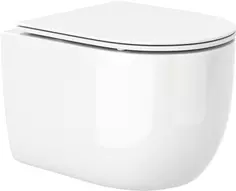 Унитаз подвесной Cerutti Spa Oglio Aria CT9237 безободковый, с сиденьем микролифт, белый матовый