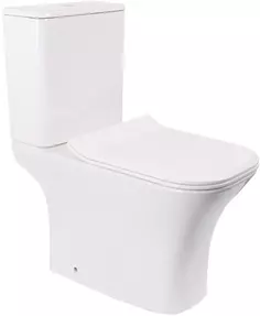 Унитаз-компакт Cerutti Spa Vettore CT9240 безободковый, с сиденьем микролифт, белый матовый