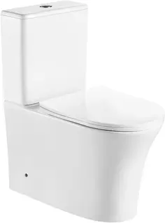 Унитаз-компакт Cerutti Spa Adige CT9243 безободковый, с сиденьем микролифт, белый матовый