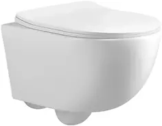 Унитаз подвесной Cerutti Spa Orlter CT9739 безободковый, с сиденьем микролифт, белый