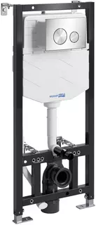 Инсталляция для унитаза WasserKRAFT Aller 10 10TLT.010.ME.BN02 с кнопкой смыва, никель