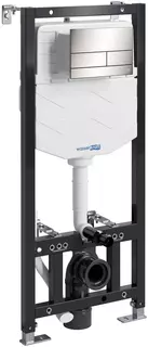 Инсталляция для унитаза WasserKRAFT Aller 10 10TLT.010.ME.BN04 с кнопкой смыва, никель