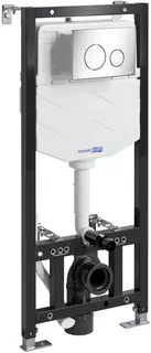 Инсталляция для унитаза WasserKRAFT Aller 10 10TLT.010.ME.CH02 с кнопкой смыва, хром