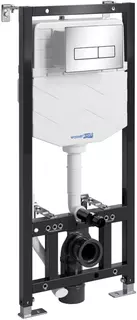 Инсталляция для унитаза WasserKRAFT Aller 10 10TLT.010.ME.CH03 с кнопкой смыва, хром