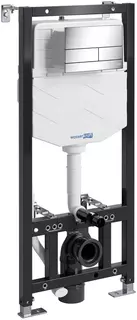 Инсталляция для унитаза WasserKRAFT Aller 10 10TLT.010.ME.CH04 с кнопкой смыва, хром