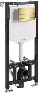 Инсталляция для унитаза WasserKRAFT Aller 10 10TLT.010.ME.MG04 с кнопкой смыва, золотой матовый