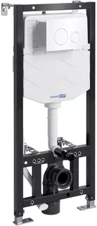 Инсталляция для унитаза WasserKRAFT Aller 10 10TLT.010.ME.WH02 с кнопкой смыва, белый