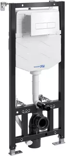 Инсталляция для унитаза WasserKRAFT Aller 10 10TLT.010.ME.WH03 с кнопкой смыва, белый