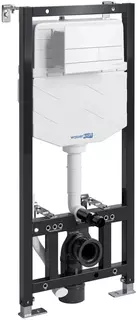Инсталляция для унитаза WasserKRAFT Aller 10 10TLT.010.ME.WM04 с кнопкой смыва, белый матовый