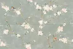 Плитка RC5L Mixed Verde Decoro Fiori di Pesco Rett. (A+B) 40x120 Ragno