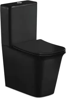 Унитаз-компакт Cerutti Spa Arno CT9827 безободковый, с сиденьем микролифт, черный матовый
