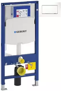 Инсталляция для унитаза Geberit Duofix Sigma 30 111.300.00.5 + 111.815.00.1 + 115.893.KJ.1 с кнопкой смыва, белый/хром/белый