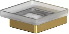 Мыльница Whitecross Cubo CU2420GLB настенная, золотой матовый