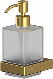 Дозатор для жидкого мыла Whitecross Cubo CU2440GLB 150 мл, настенный, золотой матовый