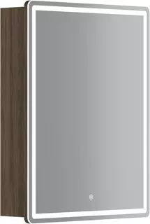 Зеркальный шкаф Sancos MI60ECH 59x74 см R, с LED-подсветкой, сенсорным выключателем, диммером, дуб чарльстон