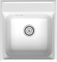 Кухонная мойка Point Мисти PN3011W 46x50 см, белый