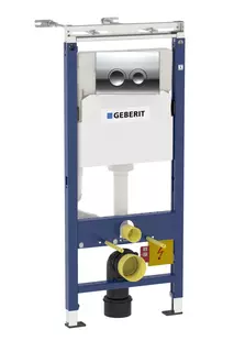 Инсталляция для унитаза Geberit Duofix 458.122.21.1 с кнопкой смыва, хром