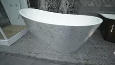 Акриловая ванна 170x74,5 см Lagard Alya Treasure Silver lgd-alya-ts