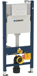 Инсталляция для унитаза Geberit Duofix Delta 458.120.11.1 с кнопкой смыва, белый