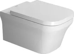 Унитаз подвесной Duravit P3 Comforts 2561090000 безободковый, альпийский белый
