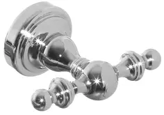 Крючок Camelos Rychmond H1601-2 двойной, для ванны, хром