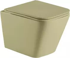 Унитаз подвесной WeltWasser Gelbach 004MT-GN безободковый, с сиденьем микролифт, оливковый матовый